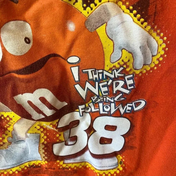 Hanes Beefy Cotton Chase Authentics Elliot Sadler M&M Shirt Unisex adult Sz XL - Picture 6 of 7